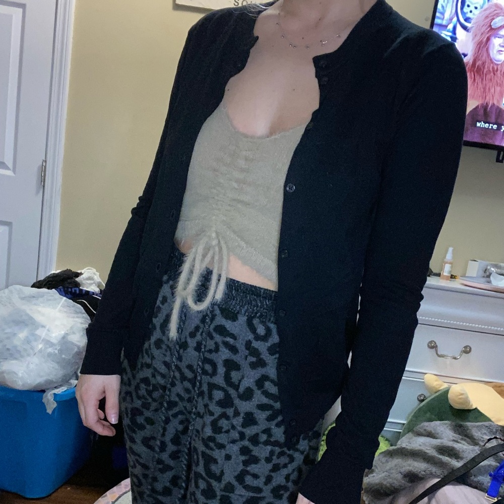 jcrew black cardigan